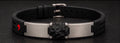 Shoesit Wild Raw Black Stone Bracelet with black sport strap