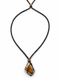 Shoesit Citrine Raw Stone Cord Necklace